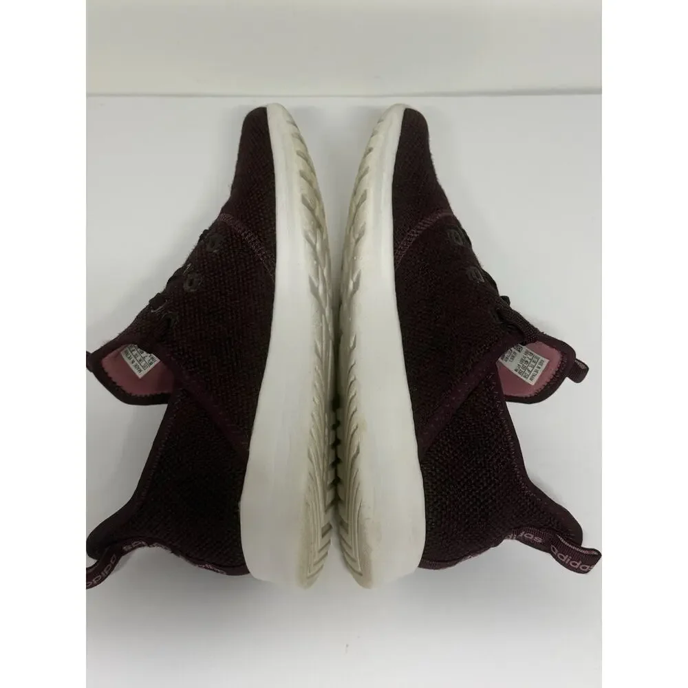 Adidas Cloudfoam Pure Womens 8.5 Burgundy Maroon Running Shoes Sneakers B43675